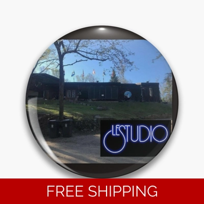 Le Studio Pin Black Original Building logo White & Blue